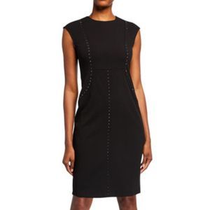 Neiman Marcus Studded Seaming Dress Sz 10 NWT